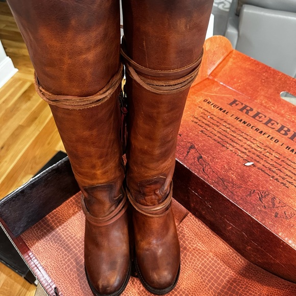 Freebird Coal Cognac Boots Size 9 - Picture 3 of 14